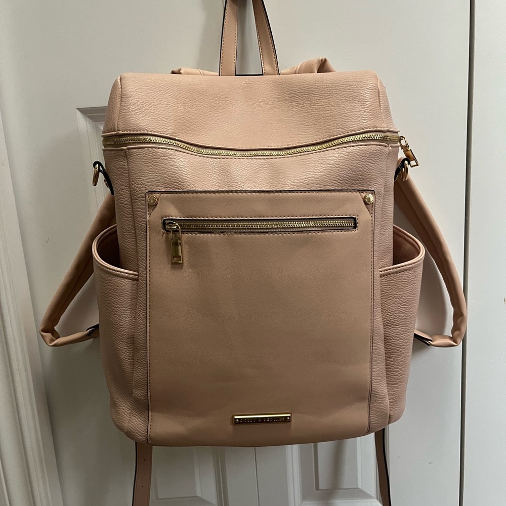 Poppy & Peonies blush vegan leather Backpack